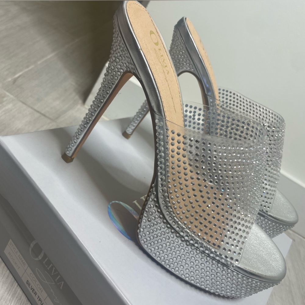 Silver Platform Heels
